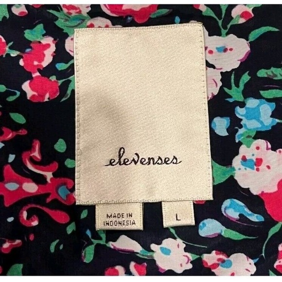 Anthropologie Elevenses Women's Open Front Light Weight Jacket Green Large - Picture 4 of 7